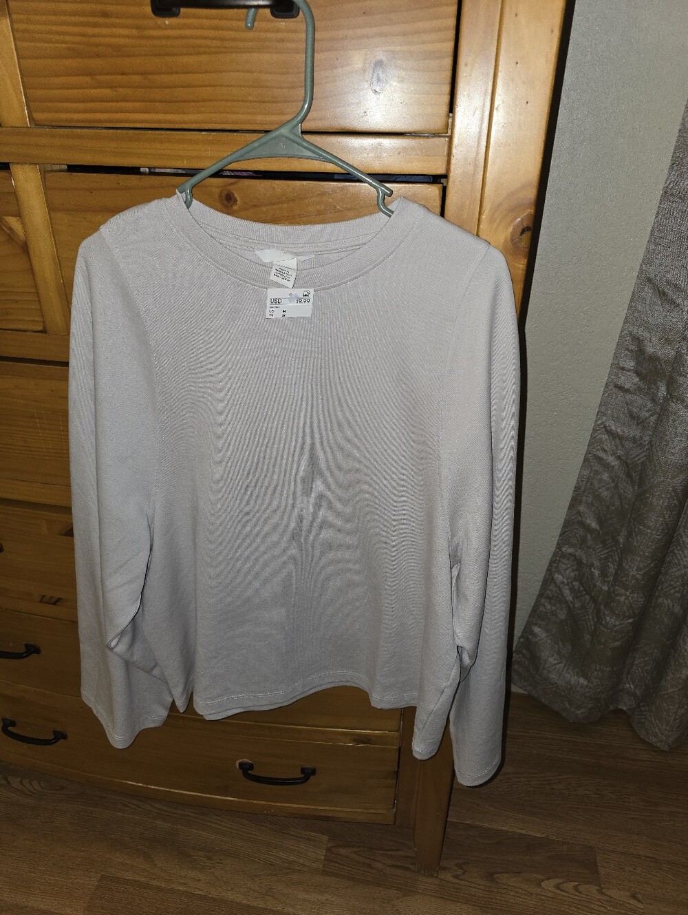 H&M Oversized Long Sleeve Shirt Womens Size Medium NWT